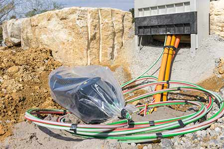 Fiber is being laid in preparation for broadband in rural communities.