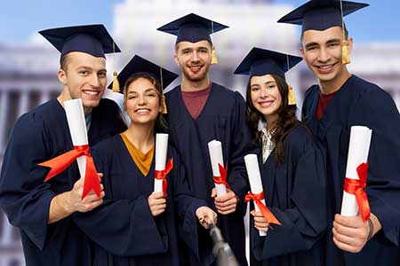 College graduates ready to tackle the world.