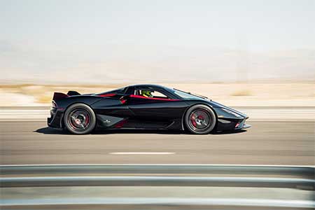 The Tuatara makes a run at the world speed record for a production vehicle.