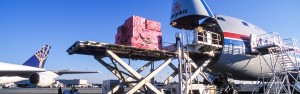 A cargo plane at Sea-Tac International is loaded with agricultural products bound for the China market