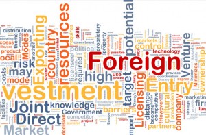 A word graphic combining different words related to exporting